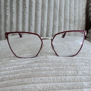 Tom Ford Red and Gold Women's Glasses